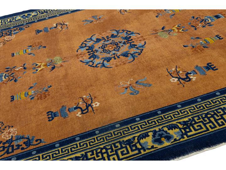 Antique Art Deco Chinese Rug 8 X 10