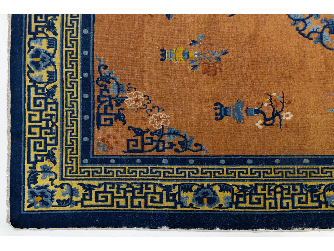 Antique Art Deco Chinese Rug 8 X 10