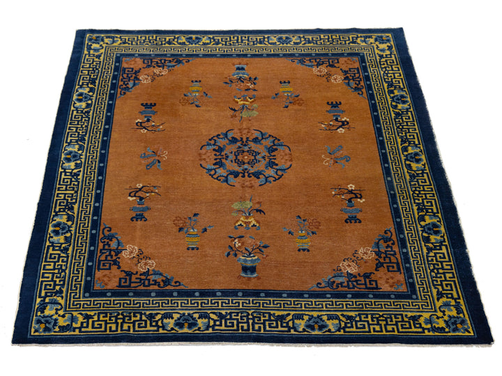 Antique Art Deco Chinese Rug 8 X 10