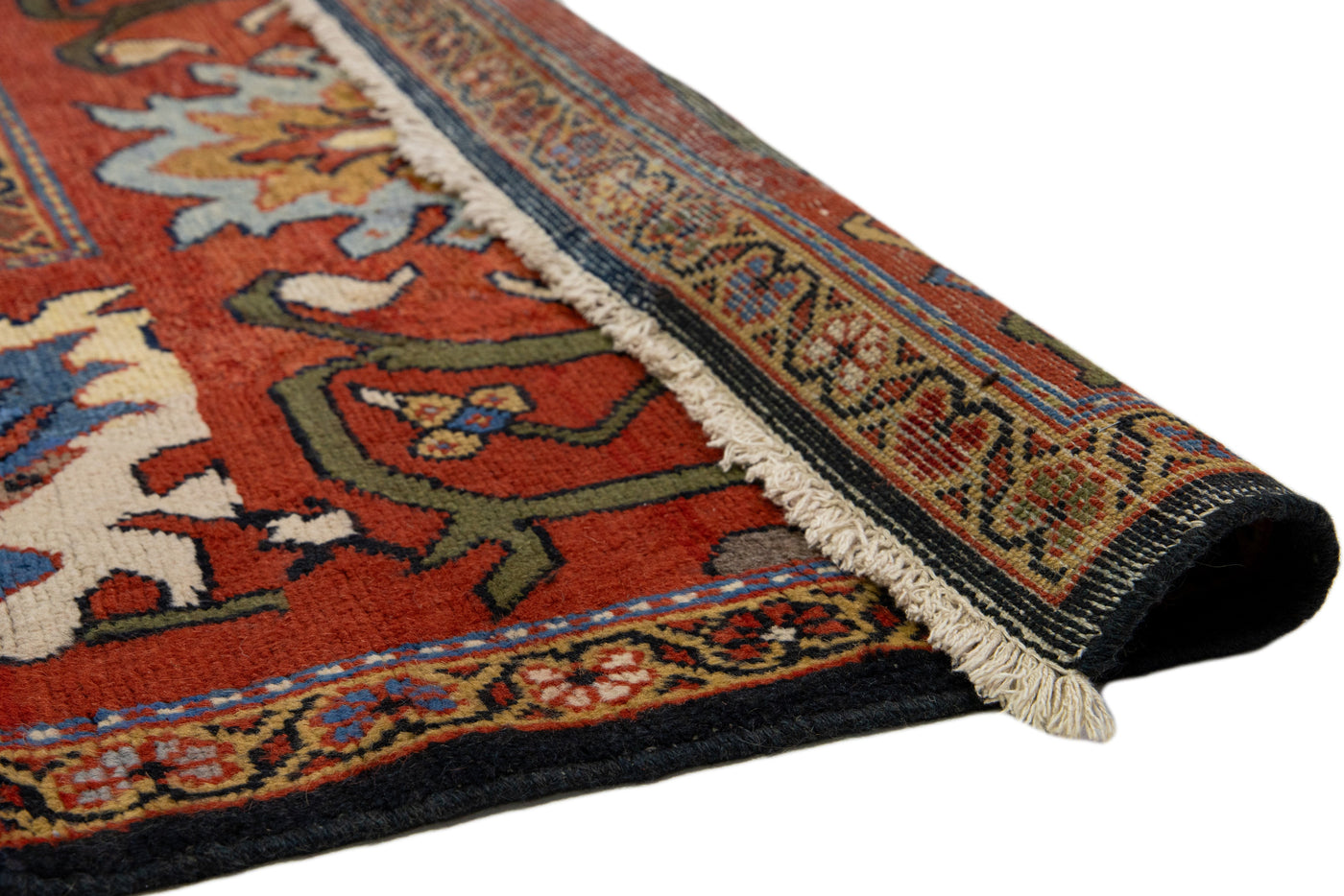 Antique Sultanabad Wool Rug 13 X 22