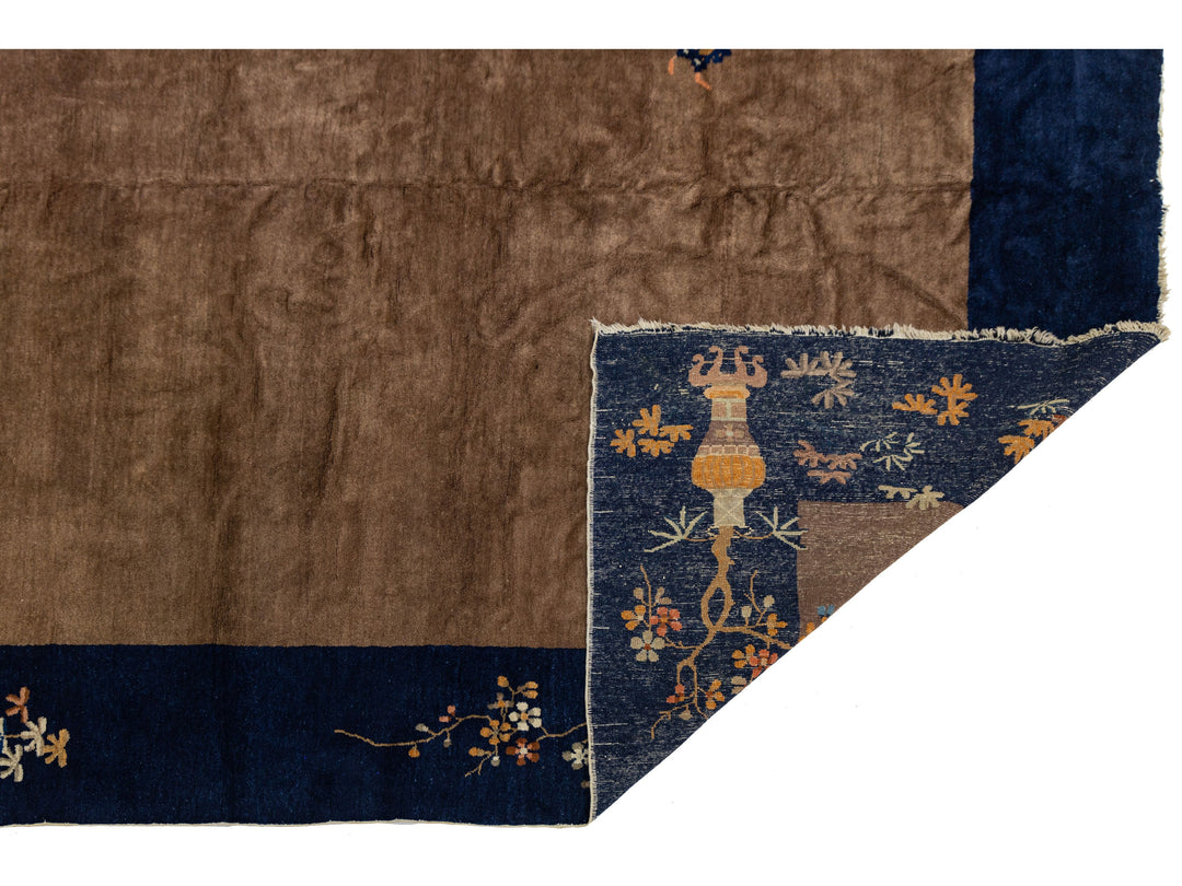 Antique Art Deco Chinese Rug 9 X 11