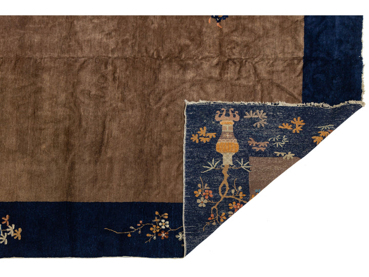 Antique Art Deco Chinese Rug 9 X 11