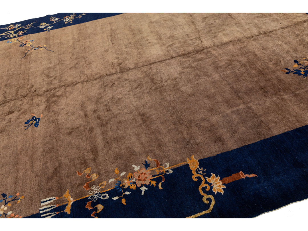 Antique Art Deco Chinese Rug 9 X 11