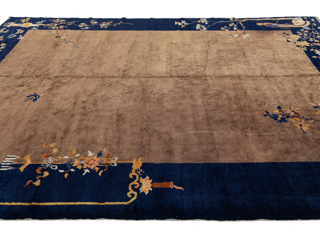 Antique Art Deco Chinese Rug 9 X 11