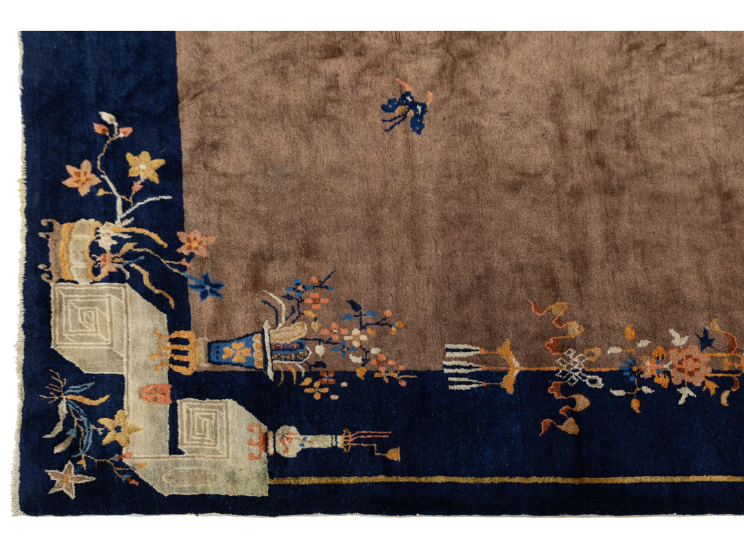 Antique Art Deco Chinese Rug 9 X 11