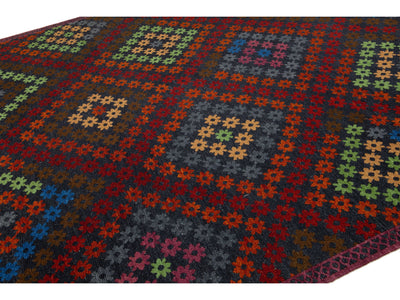 Modern Soumak Wool Rug 9 X 12