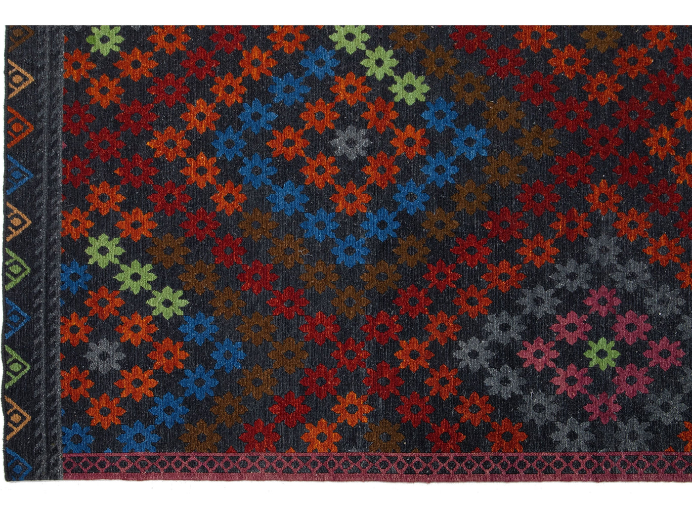 Modern Soumak Wool Rug 9 X 12