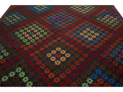 Modern Soumak Wool Rug 9 X 12