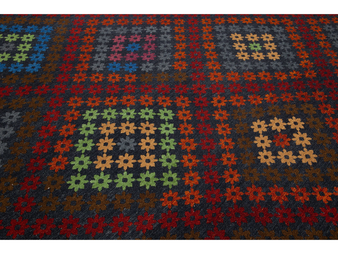 Modern Soumak Wool Rug 9 X 12