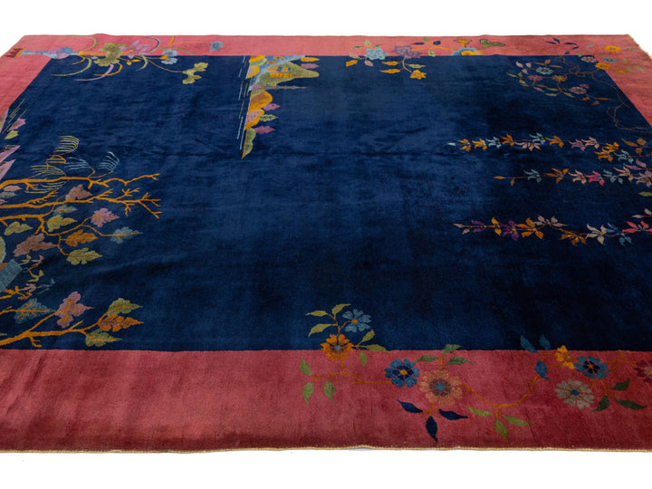 Antique Art Deco Chinese Rug 9 X 12