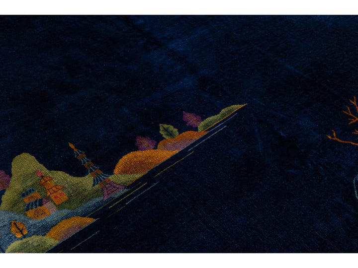 Antique Art Deco Chinese Rug 9 X 12