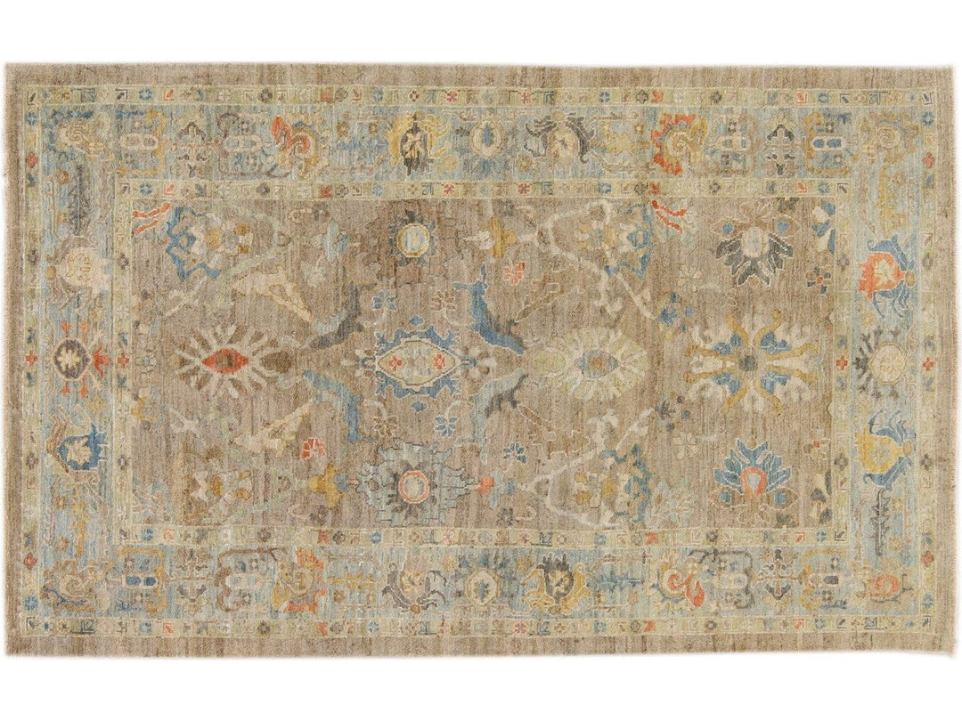 Modern Sultanabad Wool Rug 6 X 10