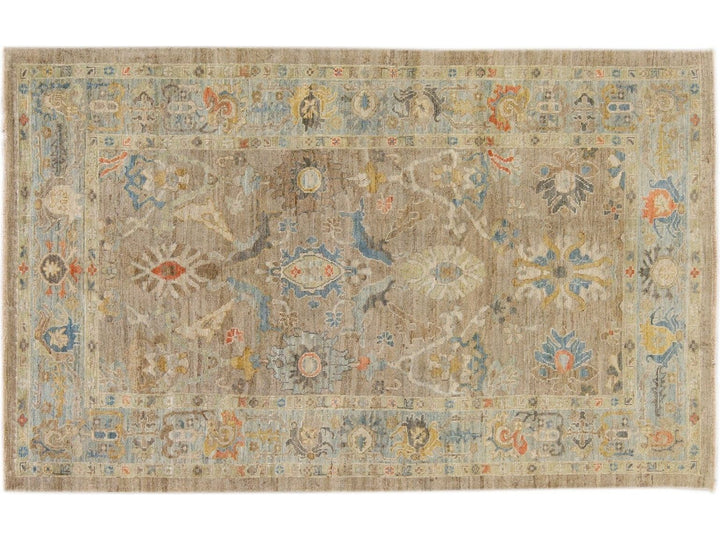 Modern Sultanabad Wool Rug 6 X 10
