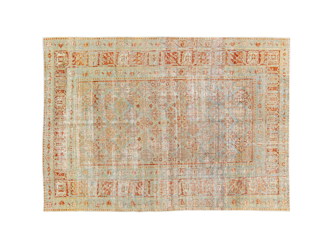 Antique Tabriz Wool Rug 8 X 11