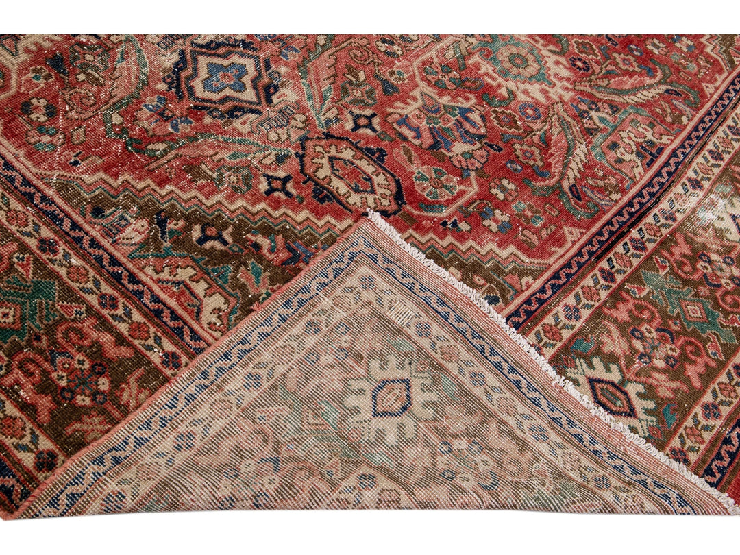 Vintage Distressed Wool Rug 10 X 14