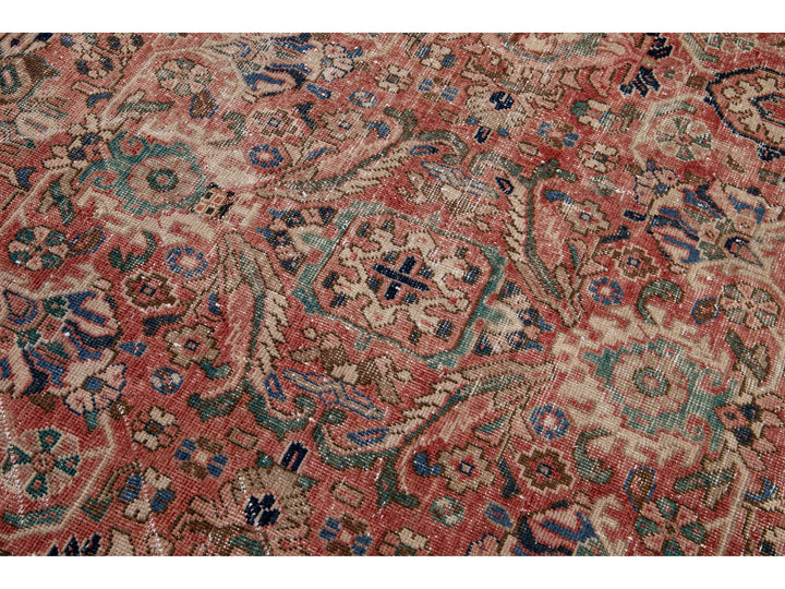 Vintage Distressed Wool Rug 10 X 14