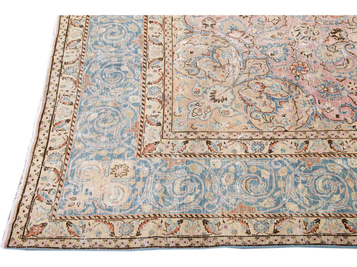Vintage Distressed Wool Rug 10 X 13