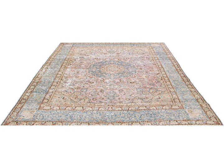 Vintage Distressed Wool Rug 10 X 13