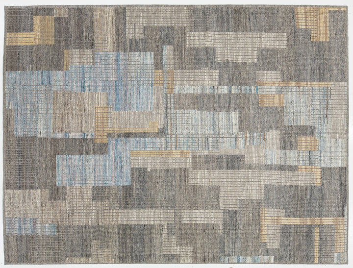 Modern Moroccan Wool Rug 9 X 12