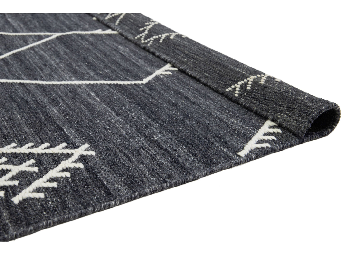 Modern Flatweave Kilim Wool Rug 9 X 12