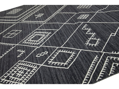 Modern Nantucket Collection Wool Rug 9 X 12