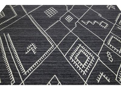 Modern Nantucket Collection Wool Rug 9 X 12