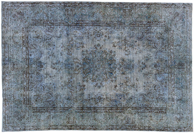 Vintage Overdyed Wool Rug 7 X 11