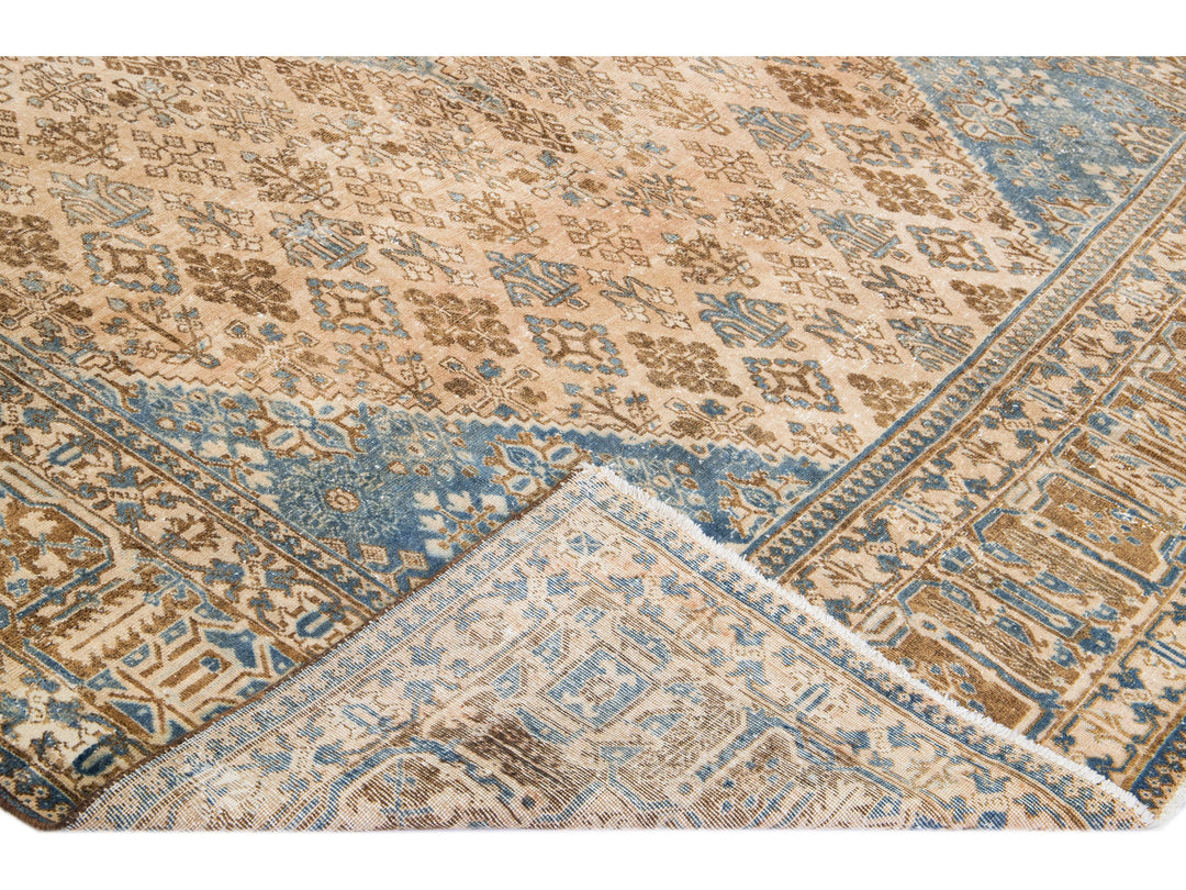 Vintage Persian Wool Rug 10 X 14