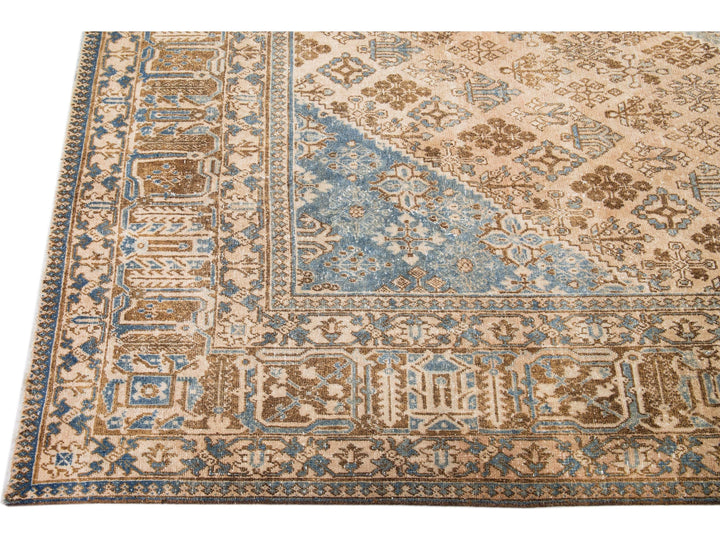 Vintage Persian Wool Rug 10 X 14