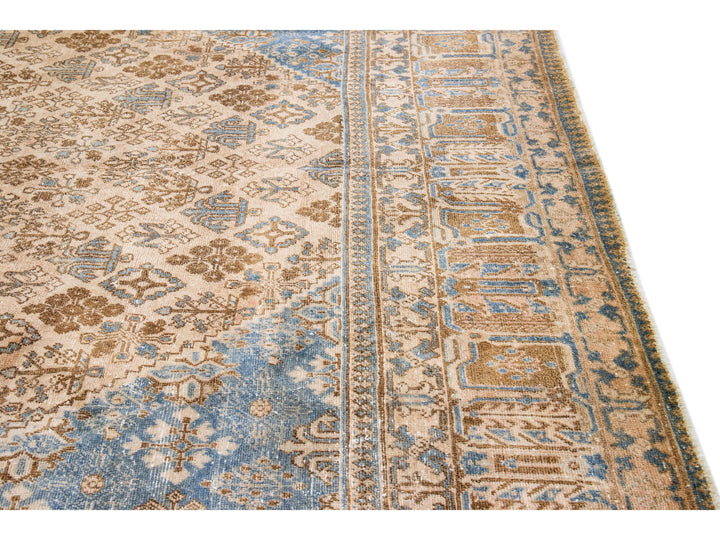 Vintage Persian Wool Rug 10 X 14