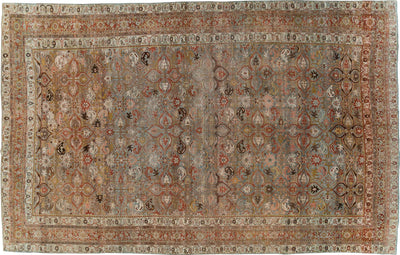 Antique Bidjar Wool Rug 11 X 17