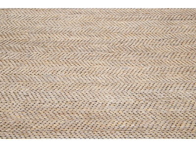 Modern Textured Wool Custom Rug 5 X 8