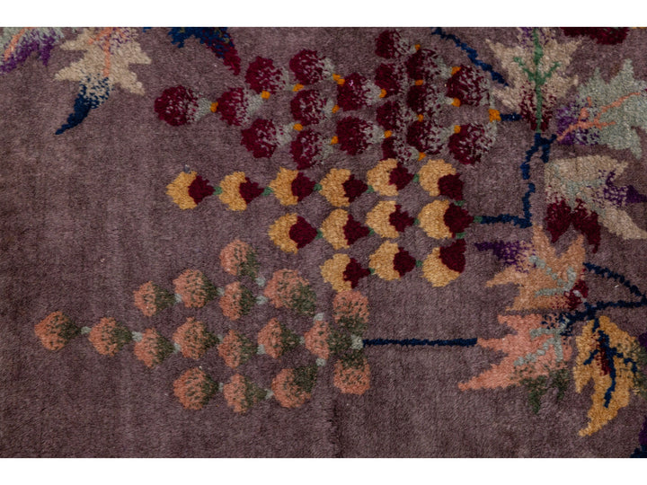 Antique Art Deco Chinese Wool Rug 9 X 12