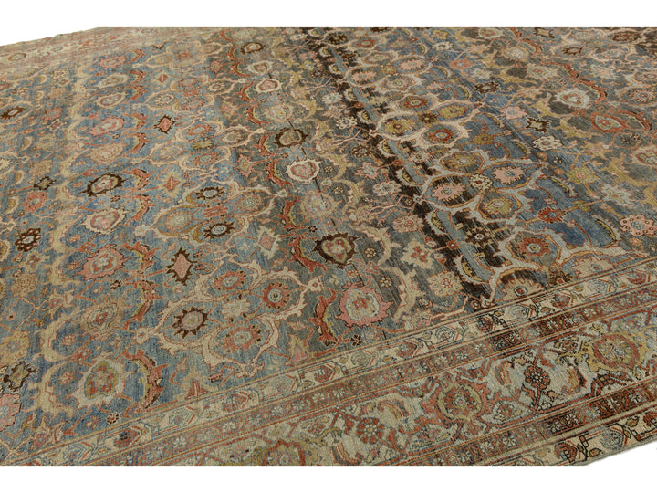 Antique Bidjar Wool Rug 11 x 18