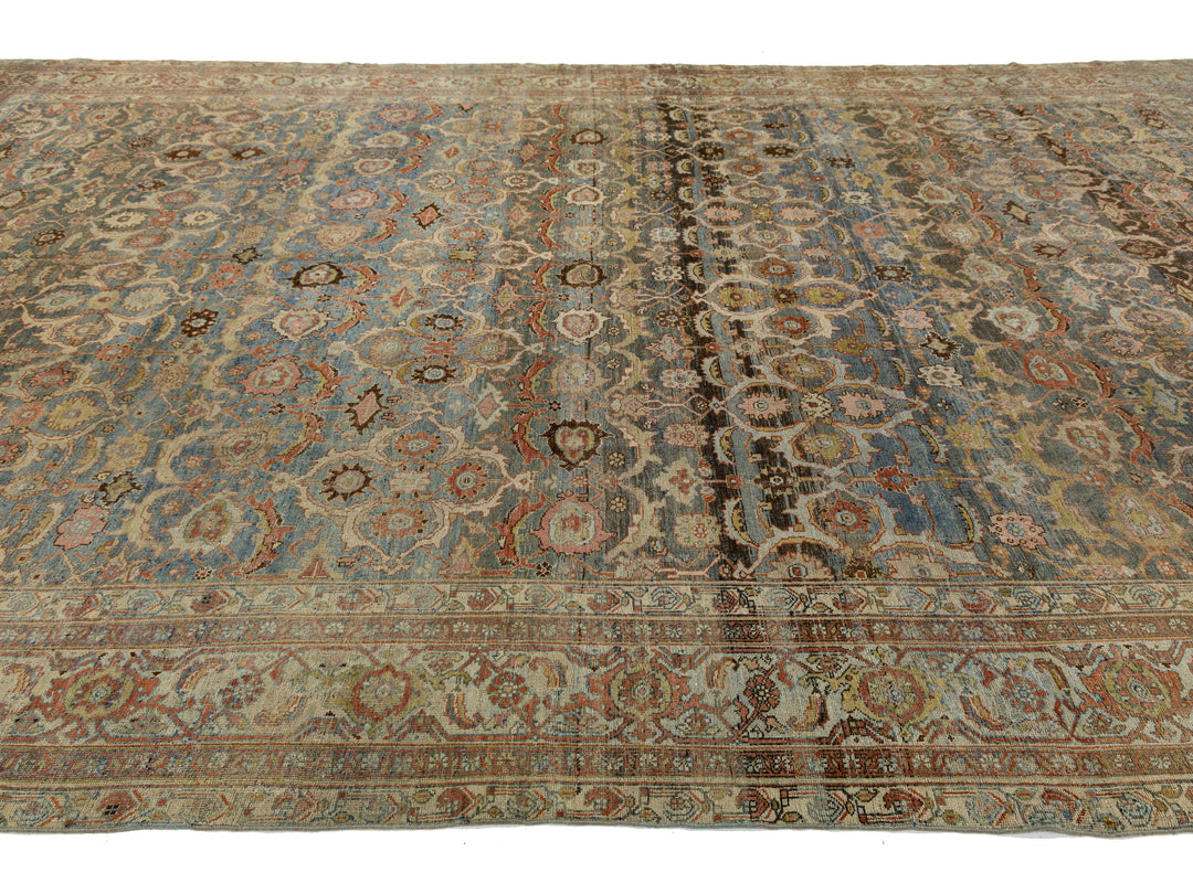 Antique Bidjar Wool Rug 11 x 18