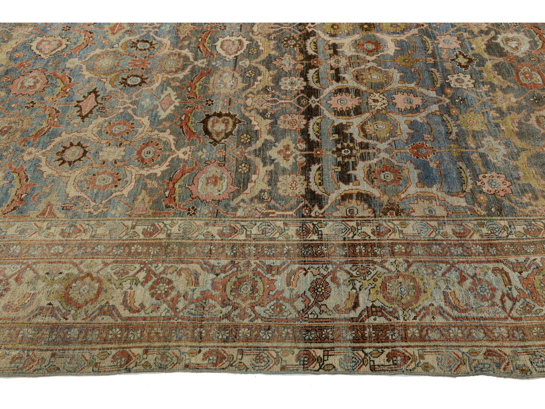 Antique Bidjar Wool Rug 11 x 18