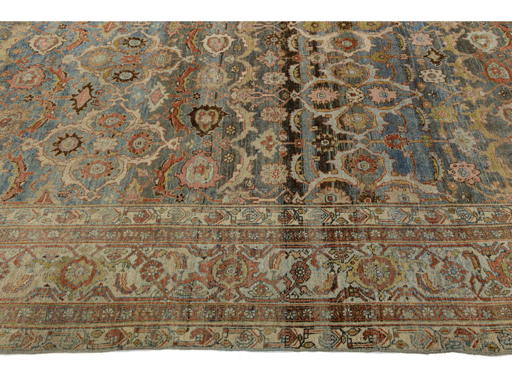 Antique Bidjar Wool Rug 11 x 18