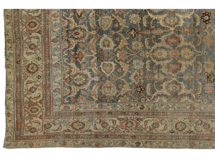 Antique Bidjar Wool Rug 11 x 18