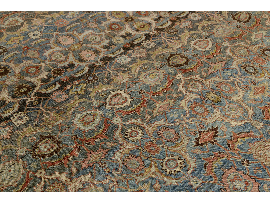 Antique Bidjar Wool Rug 11 x 18