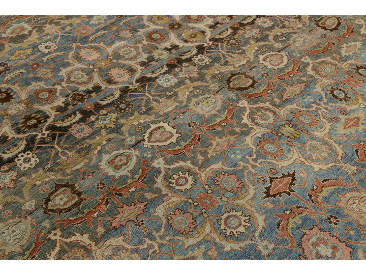 Antique Bidjar Wool Rug 11 x 18