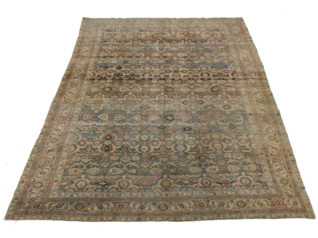 Antique Bidjar Wool Rug 11 x 18