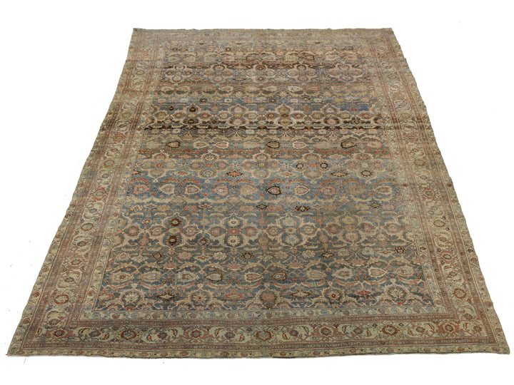 Antique Bidjar Wool Rug 11 x 18