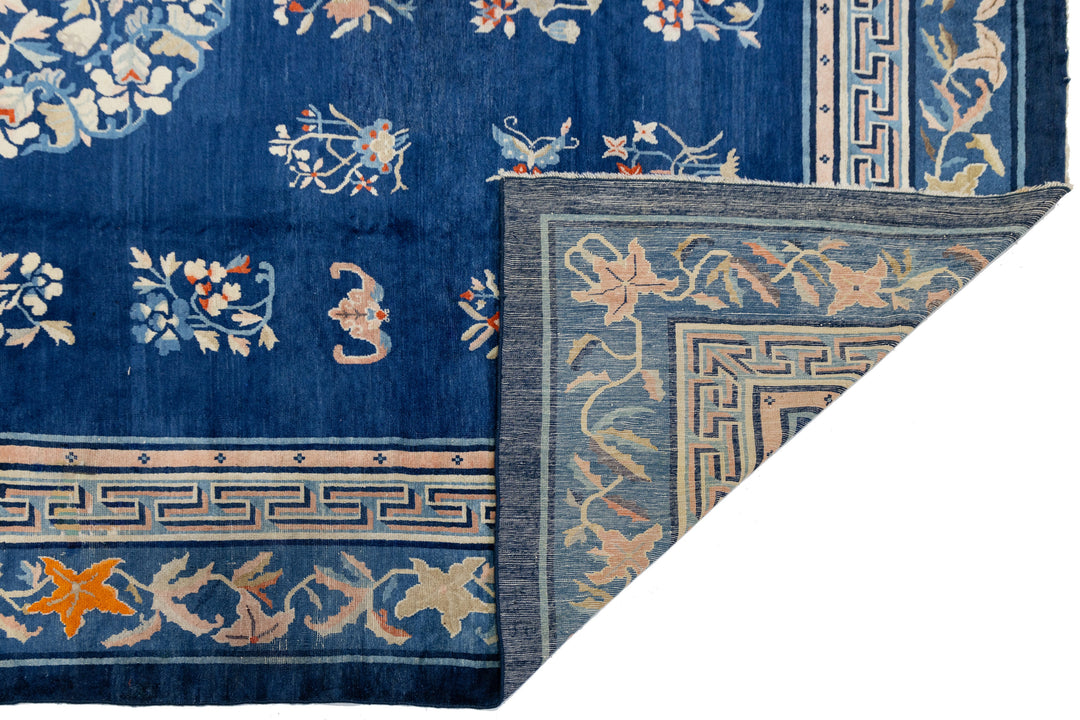 Antique Art Deco Chinese Peking Wool Rug 10 X 13