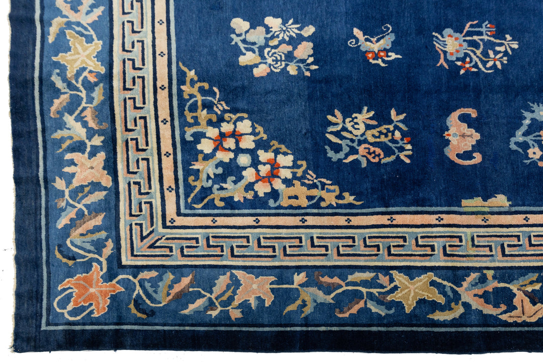 Antique Art Deco Chinese Peking Wool Rug 10 X 13