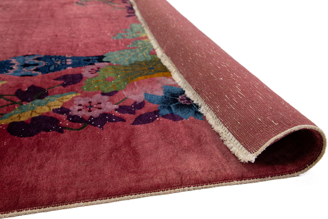 Antique Art Deco Chinese Rug 9 X 12