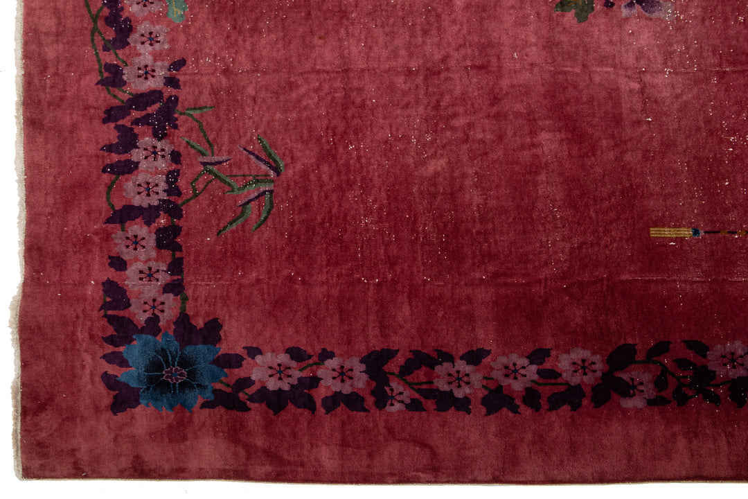 Antique Art Deco Chinese Rug 9 X 12
