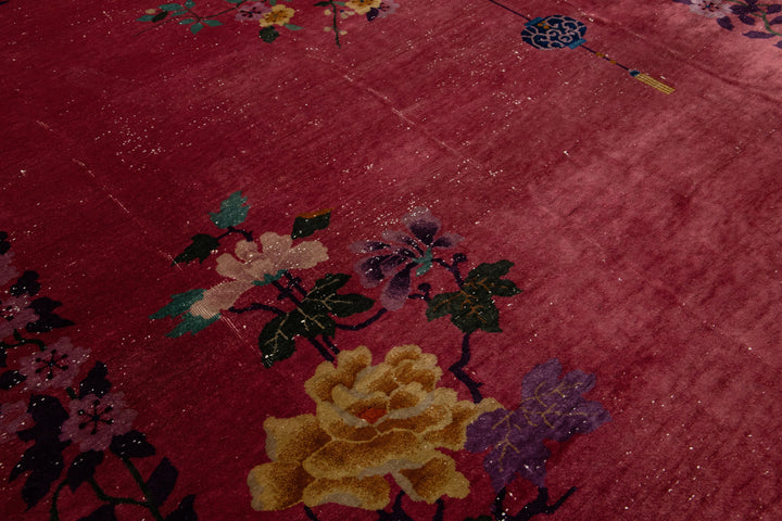 Antique Art Deco Chinese Rug 9 X 12