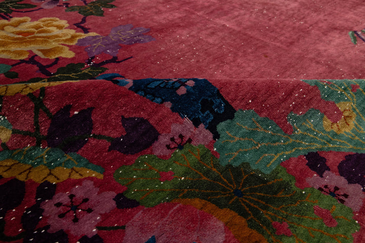 Antique Art Deco Chinese Rug 9 X 12