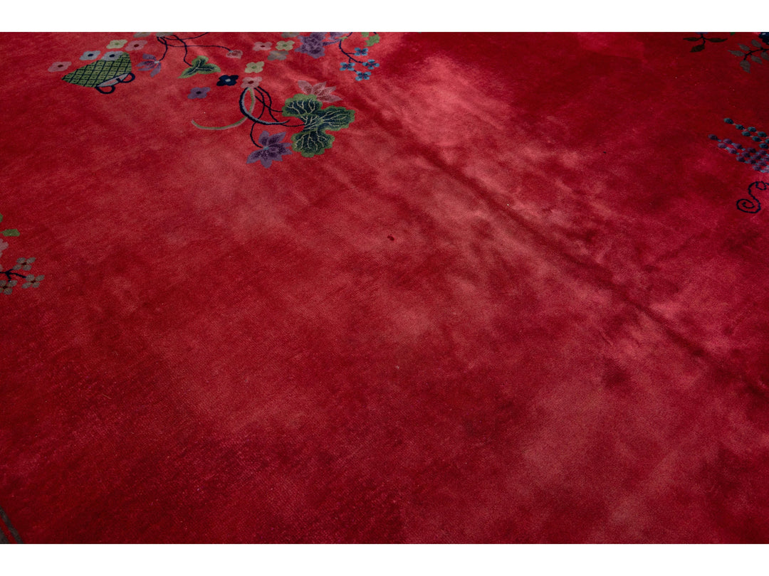 Antique Art Deco Chinese Rug 10 X 13