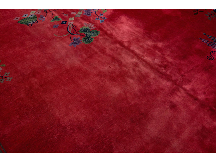 Antique Art Deco Chinese Rug 10 X 13